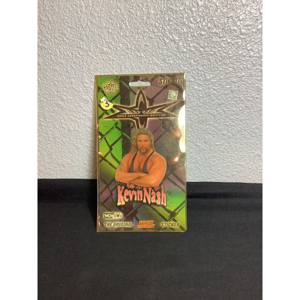 The Original Funky Chunky WCW Kevin Nash Stik It Sticker RARE  SEALED